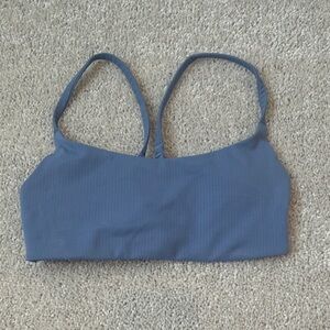 lululemon athletica Ribbed Light Blue Bralette